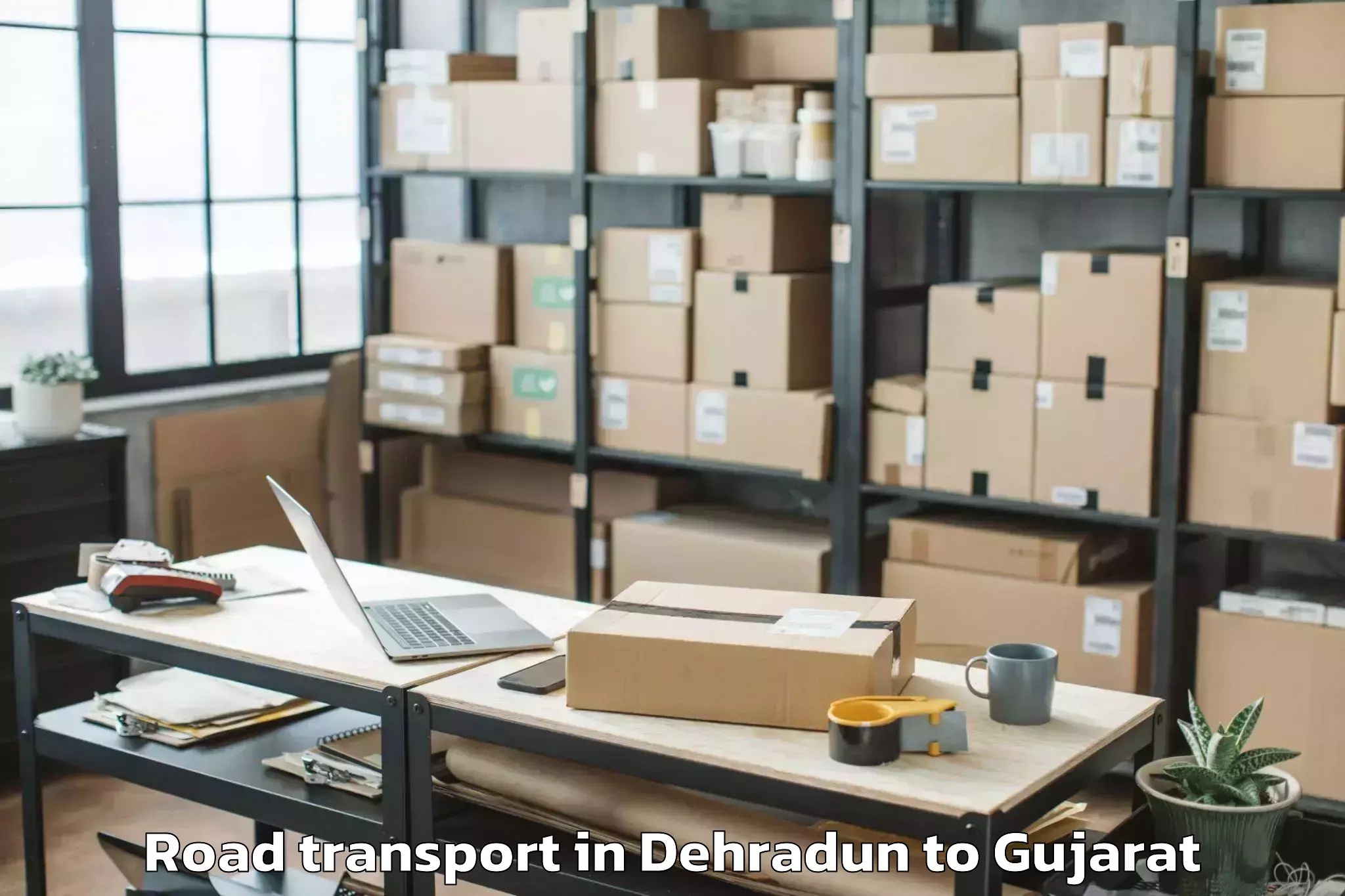 Easy Dehradun to Nadiad Road Transport Booking